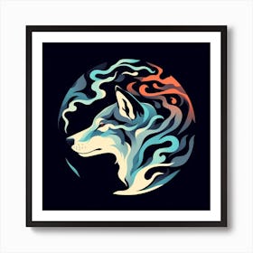 Wolf Head Art Print