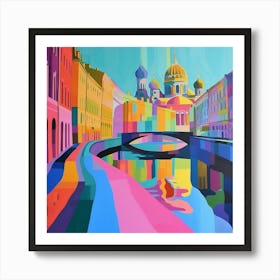 Abstract Travel Collection St Petersburg Russia 3 Art Print