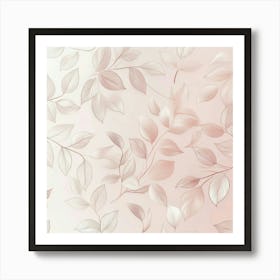 Abstract Floral Wallpaper Poster