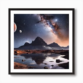 Planets In Space Art Print