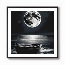 Full Moon In The Sky Art Print