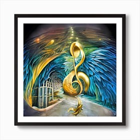 Angel Hall Of Music Art Print