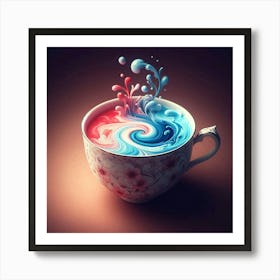 Tea Art 210 Art Print