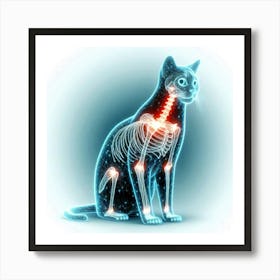 Feline Cat Creative Artwork Illustration 125 Art Print