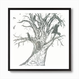 Spooky tree Art Print