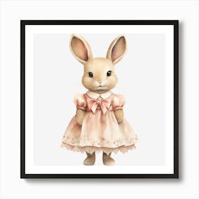 Bunny In A Dress 2 Art Print