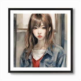 Asian Girl 7 Art Print