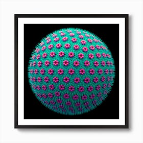 Spicky Virus Particle Type 10 Art Print