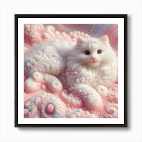 Fractal Cat 1 Art Print