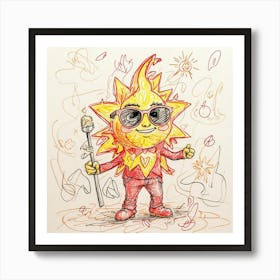 Sun!! 10 Art Print