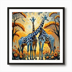 Giraffes Art Print