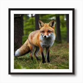 Foxes Art Print