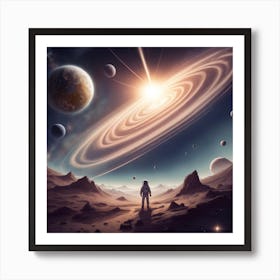 Spacescape Stock Videos & Royalty-Free Footage Art Print