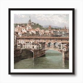 Ponte Vecchio, Italy Painting Art Print