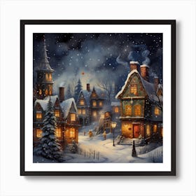 Yarned Christmas Impressions Art Print