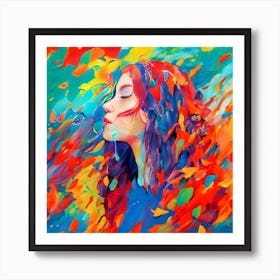 Abstract Of A Woman Art Print