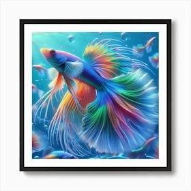 Siamese Fish Art Print