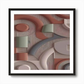 Abstract Geometric Wall Art Art Print