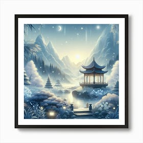 Chinese Pagoda Art Print