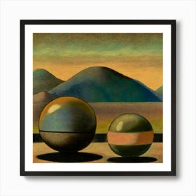 Spheres III - Skorpio Vulker  Art Print