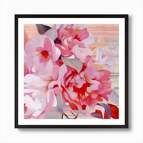 Pink Flowers 1 Art Print