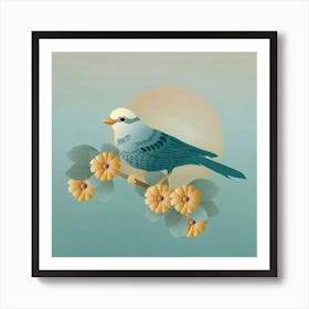 Bird On A Branch Art Print