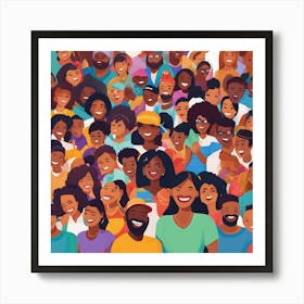 Crowd Of People 2 Art Print