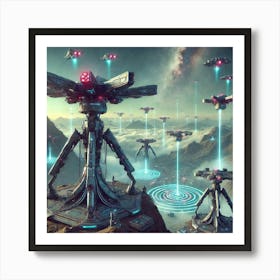 Asterian Nebula Sentinels Art Print