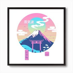 Fuji Wave Square Art Print