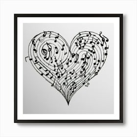 Heart Of Music 39 Art Print