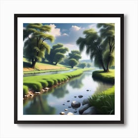 Landscape Painting 157 Art Print