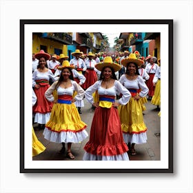 Mexican Dancers 3 Art Print