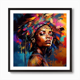 African American Woman 5 Art Print