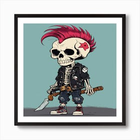 Skeleton Art Print