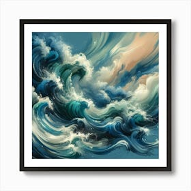 Ocean Waves Art Print