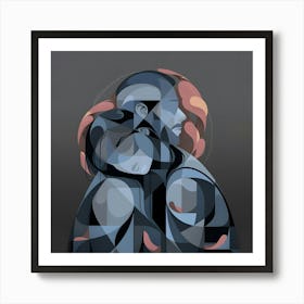 Love Is Like Geometry hug forever Art Print