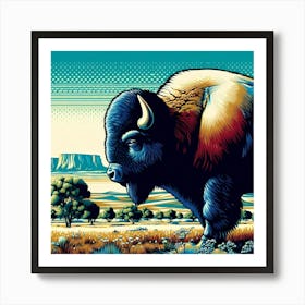 Bison 4 Art Print