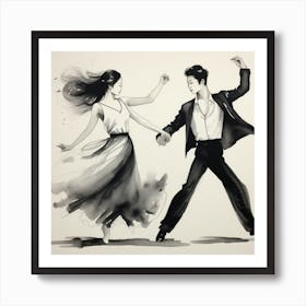 Ballroom Dancers Art Print