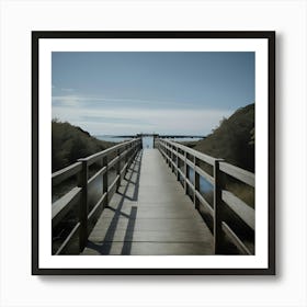 Bridge Over A Lake Art Print