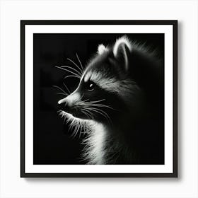 Raccoon Portrait Art Print