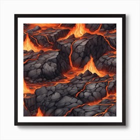 Lava texture 32 Art Print