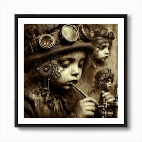 Steampunk Child Art Print