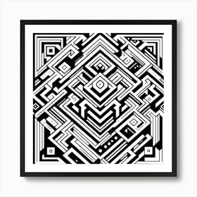 Abstract Geometric Pattern 49 Art Print