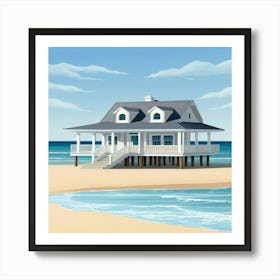 Beach House Art Print (4) Art Print