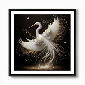 White Egret 4 Art Print