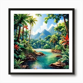 Tropical Jungle Art Print