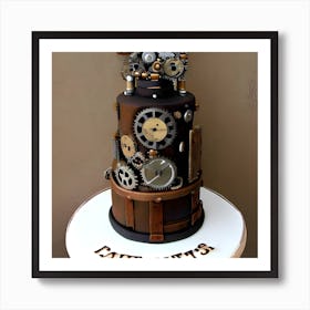 Steampunk Cake 5 Art Print