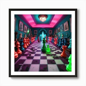 Chess Game 1 Art Print