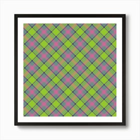 Plaid Fabric 183 Art Print