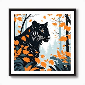 Tiger In The Forest Art Print